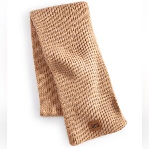 UGG Women’s Camel Chunky Rib Knit Scarf